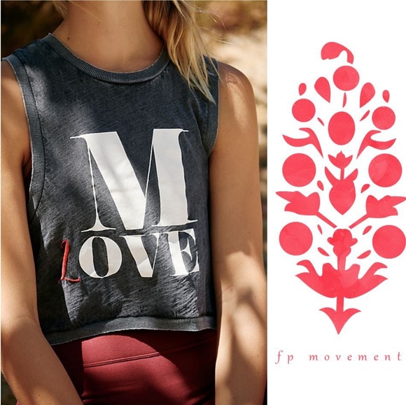 Free People Tops - NWT Free People Move Graphic Tank